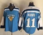 Canadiens #11 Saku Koivu Light Blue Nike Throwback Stitched Jersey