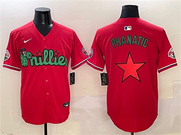 Philadelphia Phillies Red Phanatic Limited Stitched Jersey