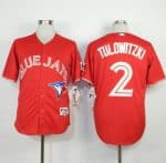 Blue Jays #2 Troy Tulowitzki Red Canada Day Stitched Jersey