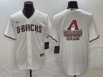Arizona Diamondbacks White Team Big Logo Cool Base Stitched Jersey