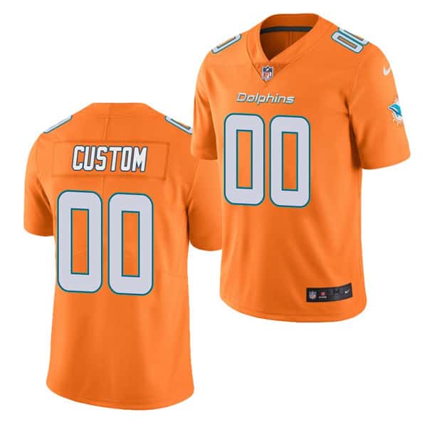 Dolphins Active Players Orange Vapor Untouchable Limited Stitched Jersey