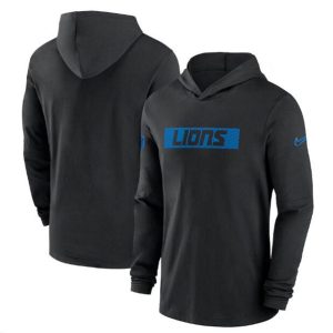 Detroit Lions Black Sideline Hoodie