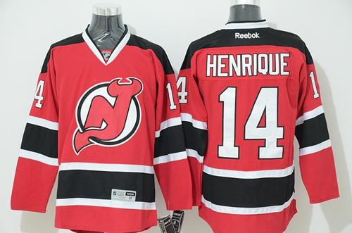 Devils #14 Adam Henrique Red Stitched Jersey