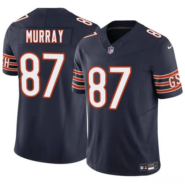 Chicago Bears #87 Jordan Murray Navy 2025 F.U.S.E. Vapor Stitched Jersey