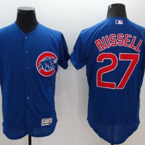 Cubs #27 Addison Russell Blue Flexbase Authentic Collection Stitched Jersey
