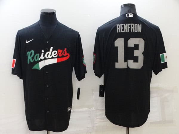 Las Vegas Raiders #13 Hunter Renfrow Black Mexico Stitched Jersey