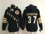Boston Bruins #37 Patrice Bergeron Black Old Time Heidi NHL Hoodie