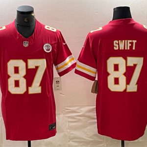 Kansas City Chiefs #87 Taylor Swift Red F.U.S.E. Vapor Untouchable Limited Stitched Jersey