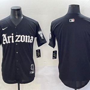 Arizona Diamondbacks Blank Black 'Gothic Desert Fang Edition' Vapor Premier Limited Stitched Jersey