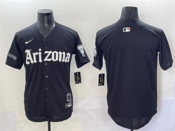 Arizona Diamondbacks Blank Black 'Gothic Desert Fang Edition' Vapor Premier Limited Stitched Jersey