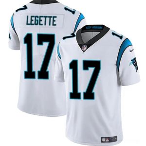 Carolina Panthers #17 Xavier Legette White 2024 Draft Vapor Limited Stitched Jersey