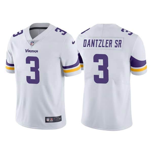 Minnesota Vikings #3 Cameron Dantzler White Vapor Untouchable Stitched Jersey