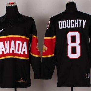 Olympic 2014 CA. #8 Drew Doughty Black Stitched Jersey