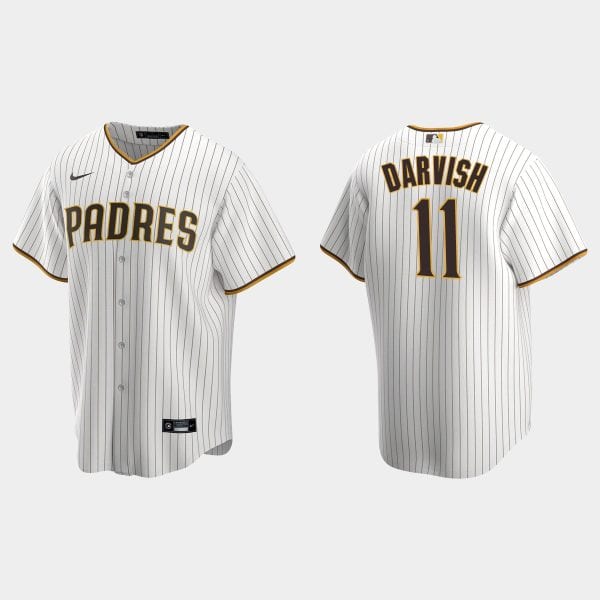 San Diego Padres #11 Yu Darvish White Stitched Jersey