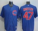 Cubs #47 Miguel Montero Blue New Cool Base Stitched Jersey