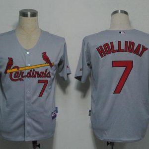 Cardinals #7 Matt Holliday Stitched Grey Jersey