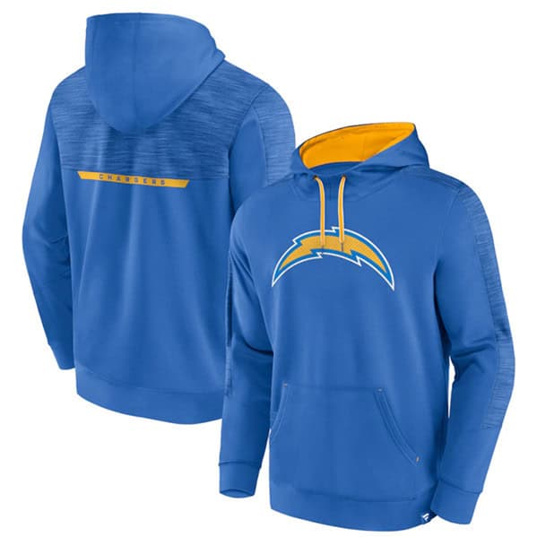 Los Angeles Chargers Blue Defender Evo Pullover Hoodie