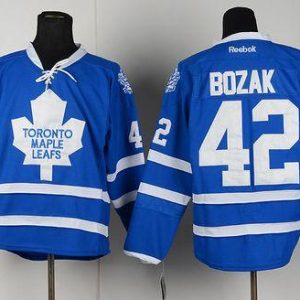 Maple Leafs #42 Tyler Bozak Blue Home Stitched Jersey