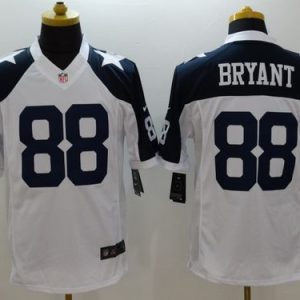 Cowboys #88 Dez Bryant White Thanksgiving Throwback Stitched Limited Nike Jersey