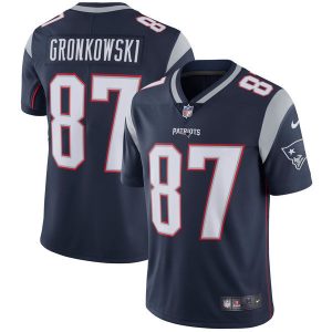 New England Patriots #87 Rob Gronkowski Nike Navy Vapor Untouchable Limited Stitched Jersey