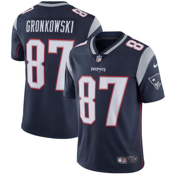 New England Patriots #87 Rob Gronkowski Nike Navy Vapor Untouchable Limited Stitched Jersey