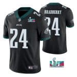 Philadelphia Eagles #24 James Bradberry Black Super Bowl LVII Vapor Untouchable Limited Stitched Jersey