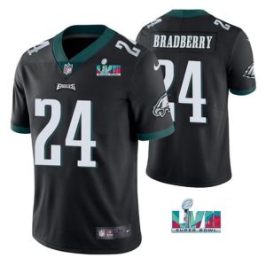 Philadelphia Eagles #24 James Bradberry Black Super Bowl LVII Vapor Untouchable Limited Stitched Jersey