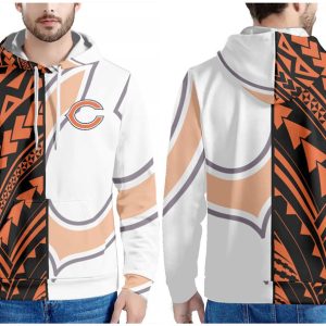 Chicago Bears Black Orange White Pullover Hoodie