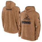 Cleveland Browns 2023 Brown Salute To Service Pullover Hoodie