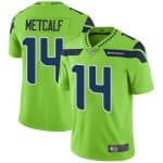 Seahawks #14 D.K. Metcalf Green Vapor Untouchable Limited Stitched Jersey