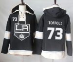 Kings #73 Tyler Toffoli Black Sawyer Hooded Sweatshirt Stitched Jersey