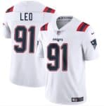 New England Patriots #91 Titus Leo White 2025 Vapor Limited Stitched Jersey