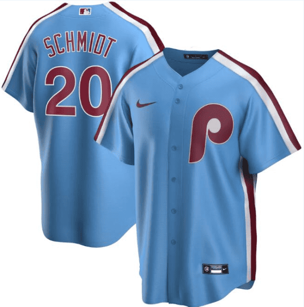 Philadelphia Phillies Blue #20 Mike Schmidt Cool Base Stitched Jersey
