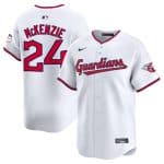 Cleveland Guardians #24 Triston McKenzie White Home Limited Stitched Jersey