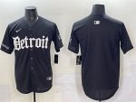 Detroit Lions Blank Black 'Motor Gothic Edition' Vapor Premier Limited Stitched Jersey