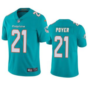 Miami Dolphins #21 Jordan Poyer Aqua Vapor Limited Stitched Jersey