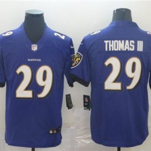 Baltimore Ravens #29 Earl Thomas III Purple Vapor Untouchable Jersey