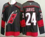 Carolina Hurricanes #24 Seth Jarvis Black Authentic Jersey