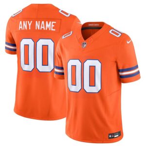 Denver Broncos Custom Orange Mile High Collection F.U.S.E. 1977 Throwback Vapor Limited Stitched Jersey