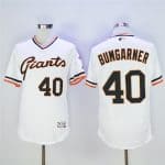 San Francisco Giants #40 Madison Bumgarner White Throwback Flexbase Stitched Jersey