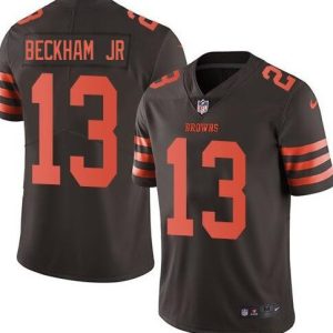 Cleveland Browns #13 Odell Beckham Jr. Brown Color Rush Limited Stitched Jersey