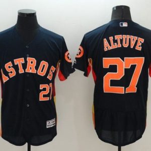 Astros #27 Jose Altuve Navy Blue Flexbase Authentic Collection Stitched Jersey