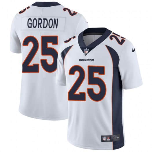 Denver Broncos #25 Melvin Gordon White Vapor Untouchable Limited Stitched Jersey