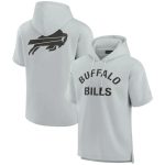Buffalo Bills Gray Super Soft Fleece Short Sleeve Hoodie