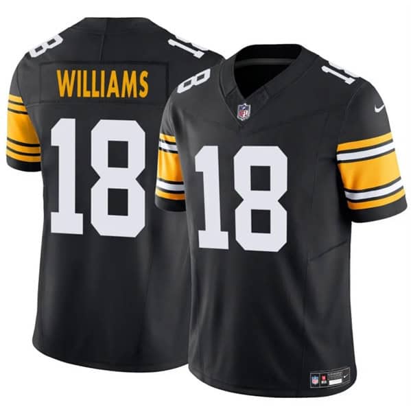 Pittsburgh Steelers #18 Mike Williams Black 2024 F.U.S.E. Alternate Vapor Untouchable Limited Stitched Jersey