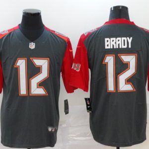 Tampa Bay Buccaneers #12 Tom Brady 2020 Grey Vapor Untouchable Stitched Jersey
