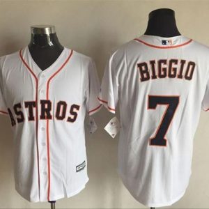 Astros #7 Craig Biggio White New Cool Base Stitched Jersey
