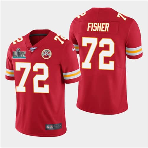 Chiefs #72 Eric Fisher Red Super Bowl LIV Vapor Untouchable Limited Stitched Jersey