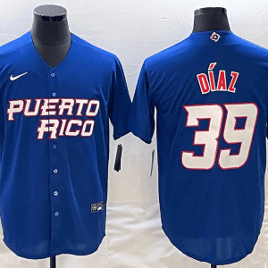 Puerto Rico #39 Edwin D¨ªaz 2023 Royal World Classic Stitched Jersey