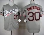White Sox #30 David Robertson Grey New Cool Base Stitched Jersey